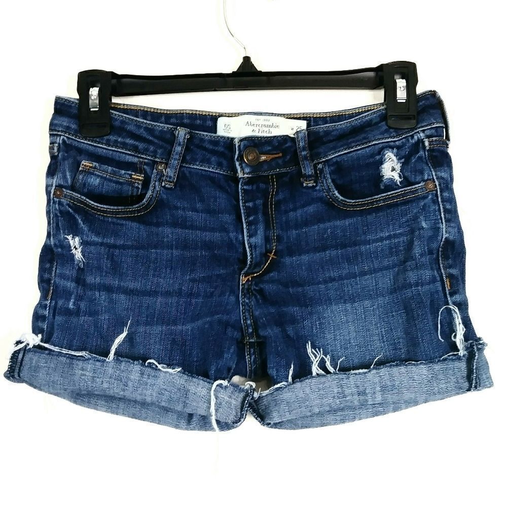 Abercrombie & Fitch Mid Rise Cutoff Shorts